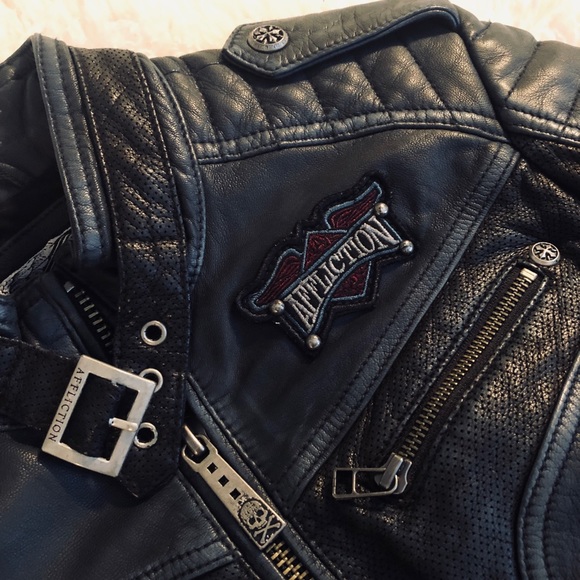 Affliction Leather Jacket 